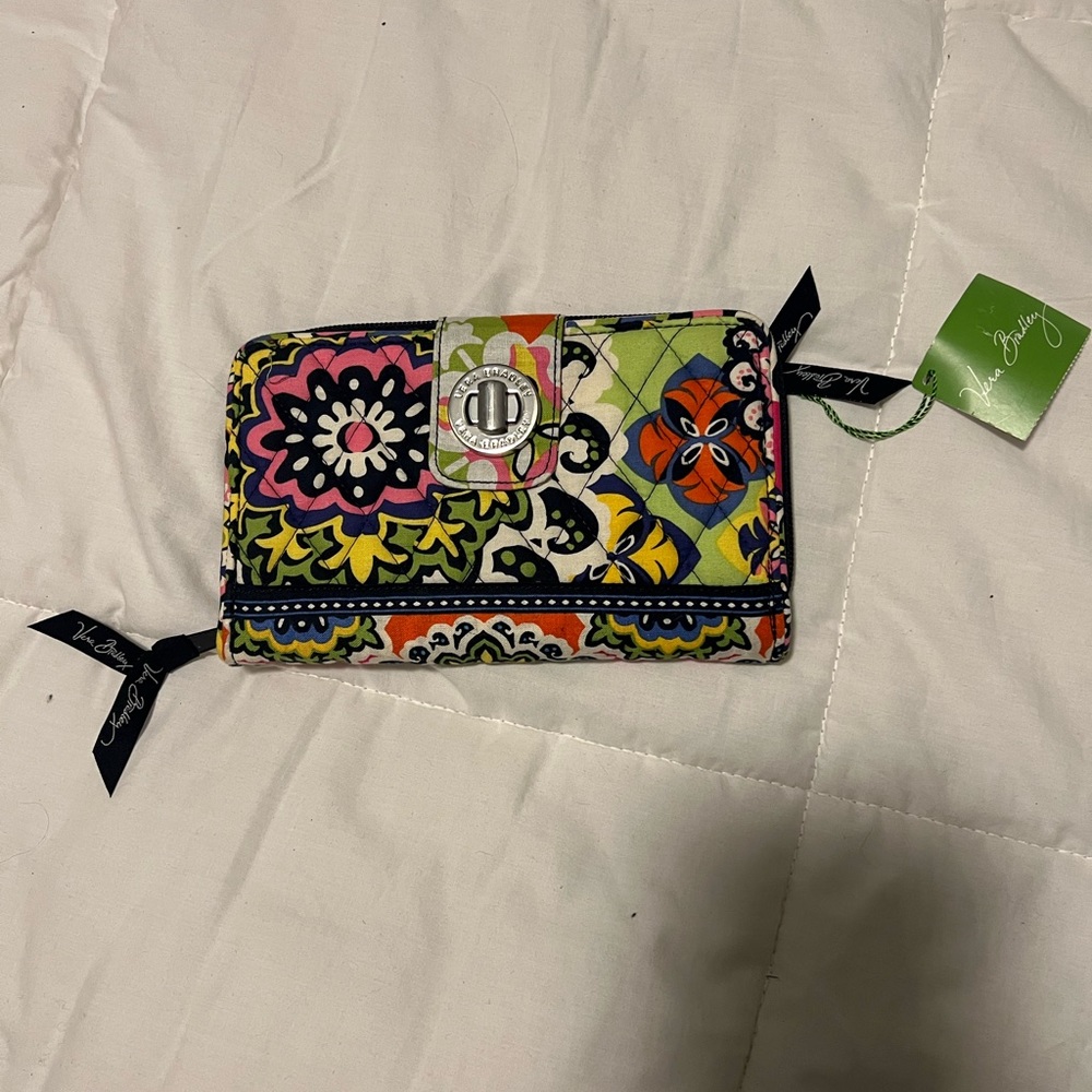 Vera Bradley turn-lock wallet